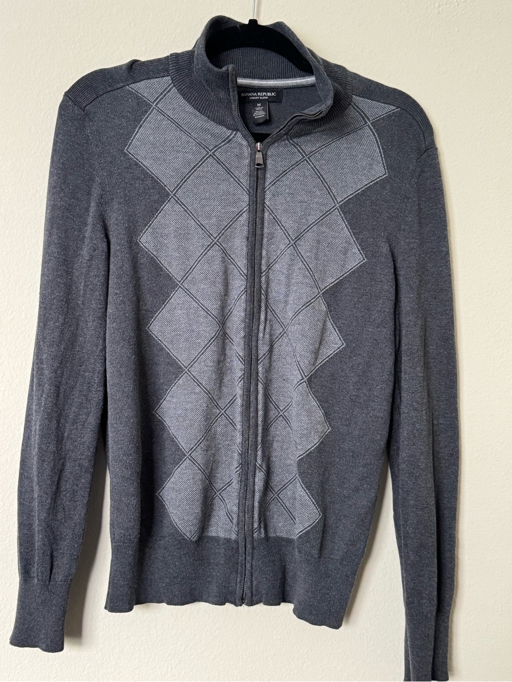 Banana Republic Luxury Blend Zip-Up, M